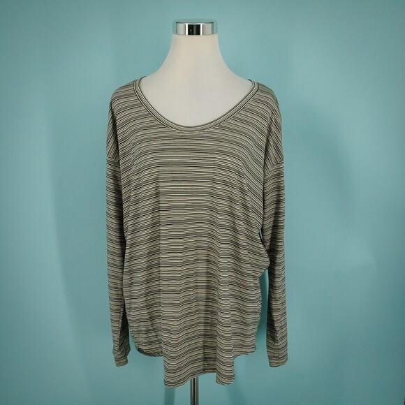Athleta Tops - Athleta Size Large Tall LT Cloudlight Stratus Stripe Print Long Sleeve Knit Top